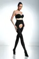 Najlonke crotchless s uzorkom MYSTIQUE 60 DEN Amour