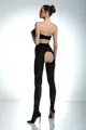 Najlonke crotchless s uzorkom MYSTIQUE 60 DEN Amour