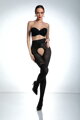 Crotchless hulahopke sa zlatnim logom CAT GIRL 30/50 DEN Amour