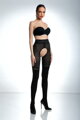 Crotchless hulahopke sa zlatnim logom CAT GIRL 30/50 DEN Amour