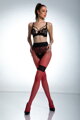 Rafinovane crotchless erotske najlonke DIVA 30 DEN Amour
