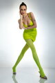 Zavodljive sjajne crotchless najlonke HIP GLOSS 20 DEN Amour