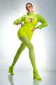 Zavodljive sjajne crotchless najlonke HIP GLOSS 20 DEN Amour