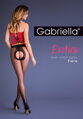 Crne erotske najlonke sa crvenom trakom EROTICA 668 FIERA Gabriella