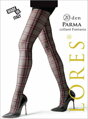 Karirane najlonke PARMA 20 DEN Lores