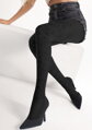 Elegantne ženske hulahopke sa crnim 3D ružama GRACE B04 40 DEN Marilyn