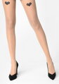Elegantne glatke najlonke sa srcima ALLURE S05 20 DEN Marilyn