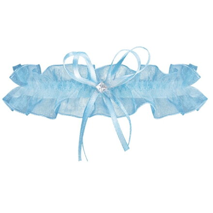 Modrý svadobný podväzok BRUGES PW-96 Julimex