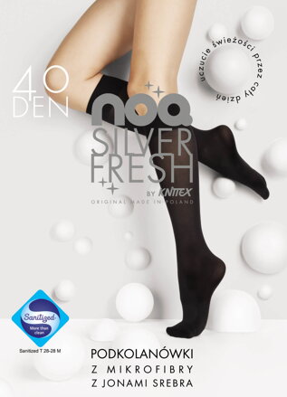Dokolenice od mikrofibre s ionima srebra FRESH SILVER 40 DEN Knittex
