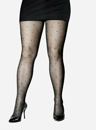 Hulahopke s točkicama plus size POINT PLUS 20 DEN Lores